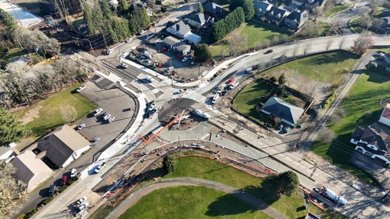 Roundabout at Canyon Creek Road – Phase 2 Nearing Completion